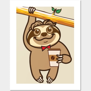 Sloth Coffee Posters and Art